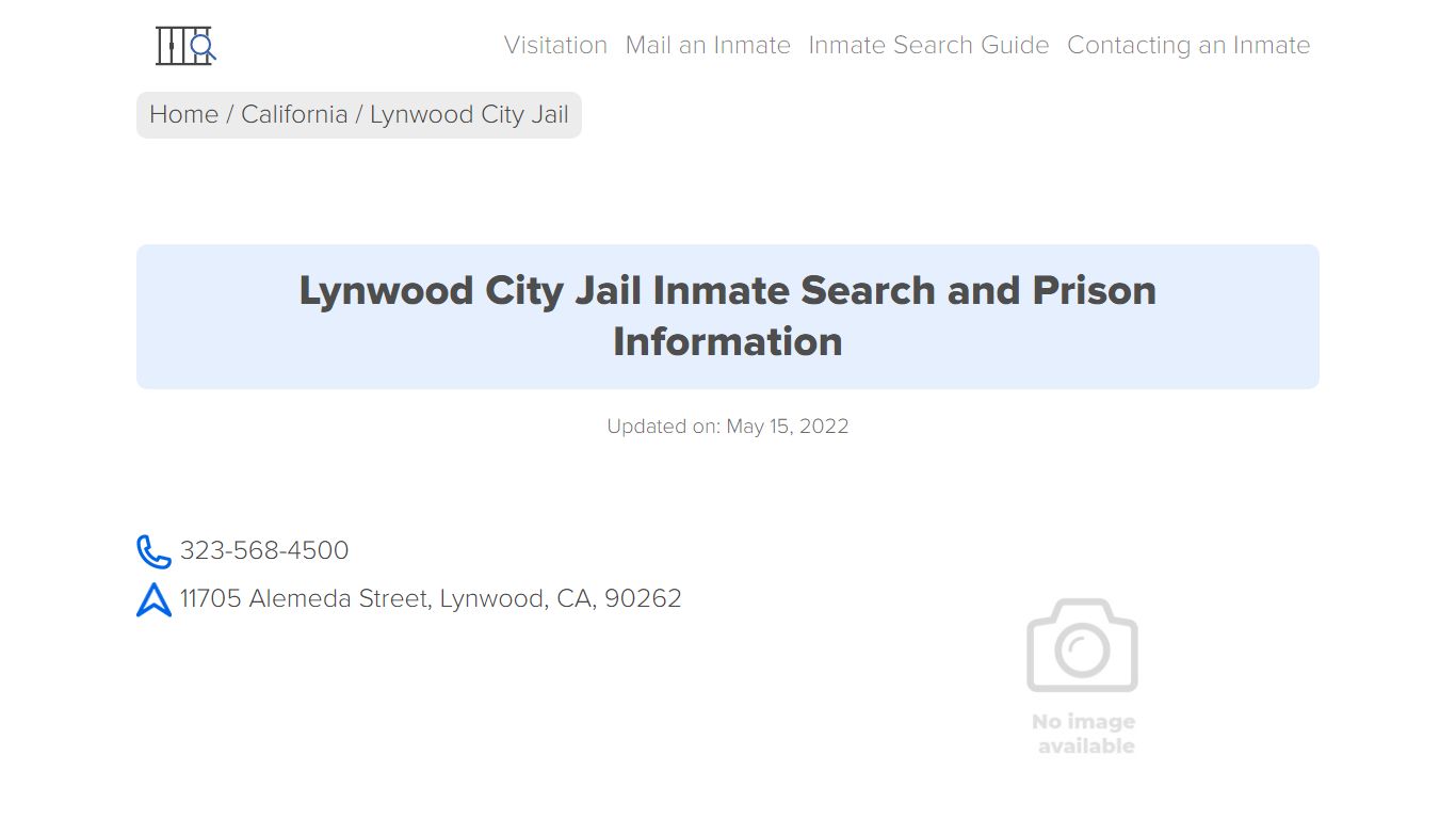 Lynwood City Jail Inmate Search, Visitation, Phone no ...